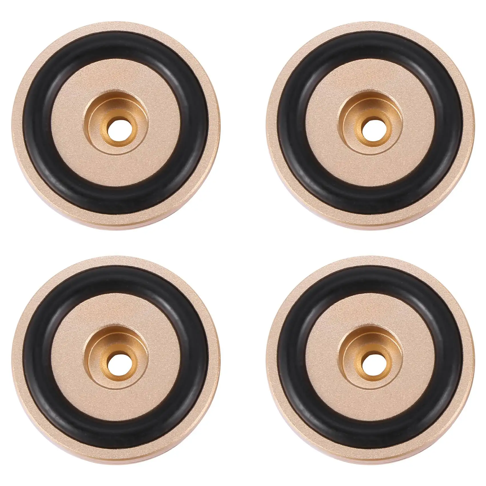 4PCS Turntable Isolation Feet Pads Aluminum Speaker Spikes Stand Foot Cones Base Mat for Audio Sound Amplifier