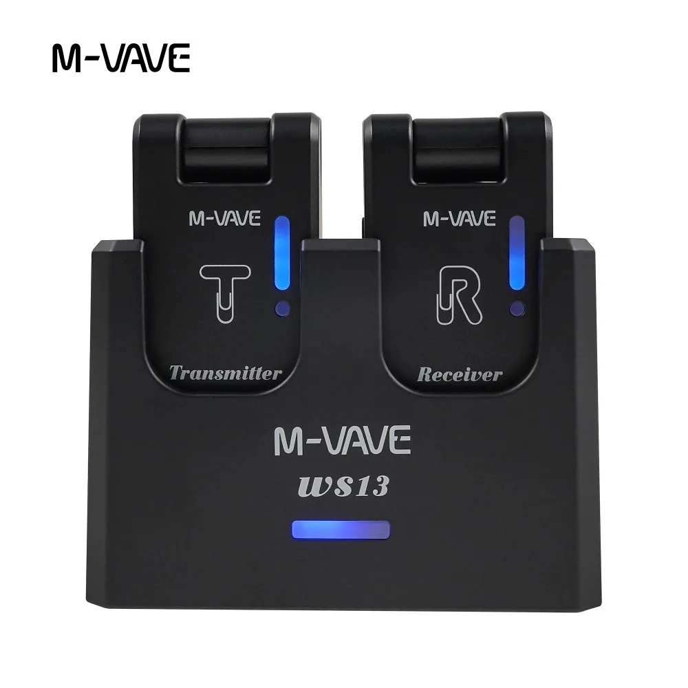 

M-VAVE WS13 Wireless Guitar Transmitter and Receiver 5.8GHz Digital Lossless Audio Rechargeable Suitable for Guitar and Bass