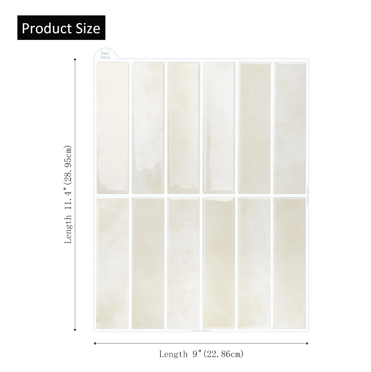 5/10 Stück Wandaufkleber zum Abziehen und Aufkleben, stark klebende Vinyl-Tapete, wasserfeste quadratische Fliesenaufkleber für die Küche, für Zuhause – Detail 7