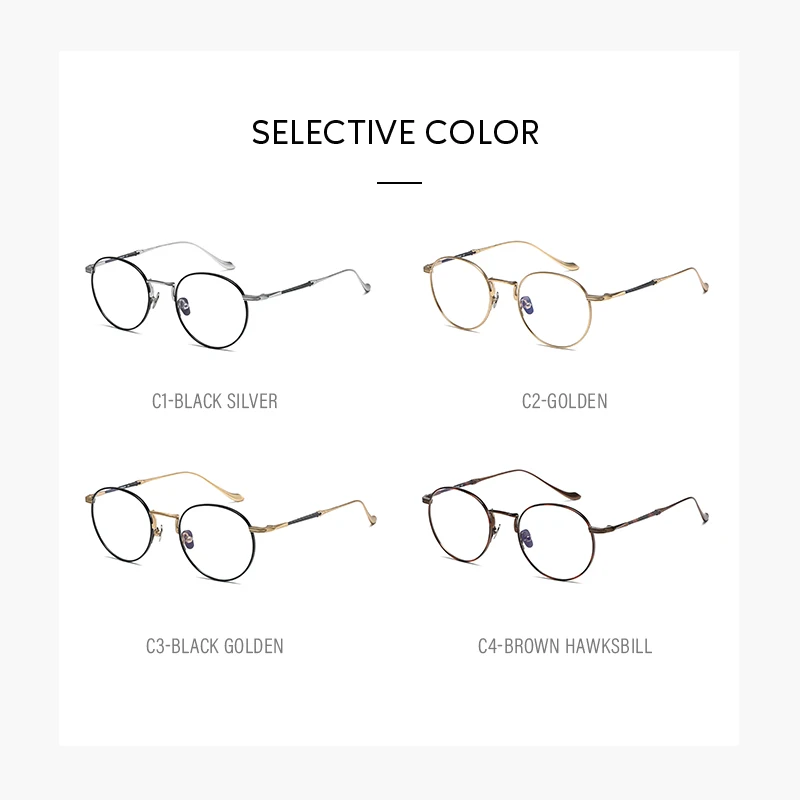 2025 جديد النظارات التيتانيوم النقي نظارات M3058 الرجعية إطارات النظارات الرجال النساء النظارات القراءة العلامة التجارية نظارات بمادة الخلات الإطار