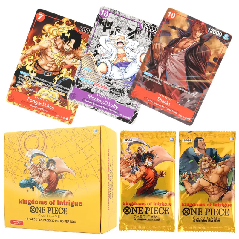 40/300 Stück Anime ONE PIECE Karten TCG OP-04 Hidden Edition Gear 5 Luffy Zoro Shanks Sammelkarten für Kinder als Geschenk