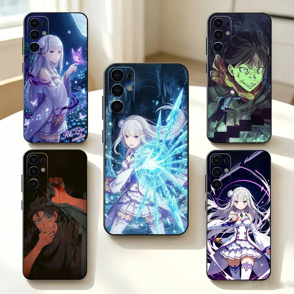 Anime Re-Z-Zero Natsuk   Phone Case For Samsung S25,S24,S21,S22,S23,S30,Ultra,S20,Plus,Fe,Soft Silicone Black Cover