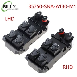 YAOPEI LHD RHD 35750-SNA-A130-M1 Power Lifer Window Master Switch 35750SNAA130M1 35750-SNV-H51 for Honda Civic 2006-2010