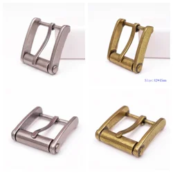 32Mm Novelty Heavy Mens Retro Solid Silver Single Prong End Bra Heel Bar Metal Roller Belt Buckle for Leathercraft