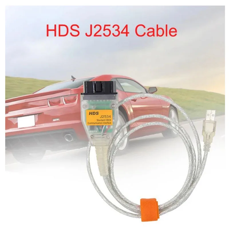 16pin Car Diagnostic Scanner J2534 USB Cable for HDS Cable For Honda Diagnostic Tool Auto OBD2 HDS Cable Support K-Line ISO 9141