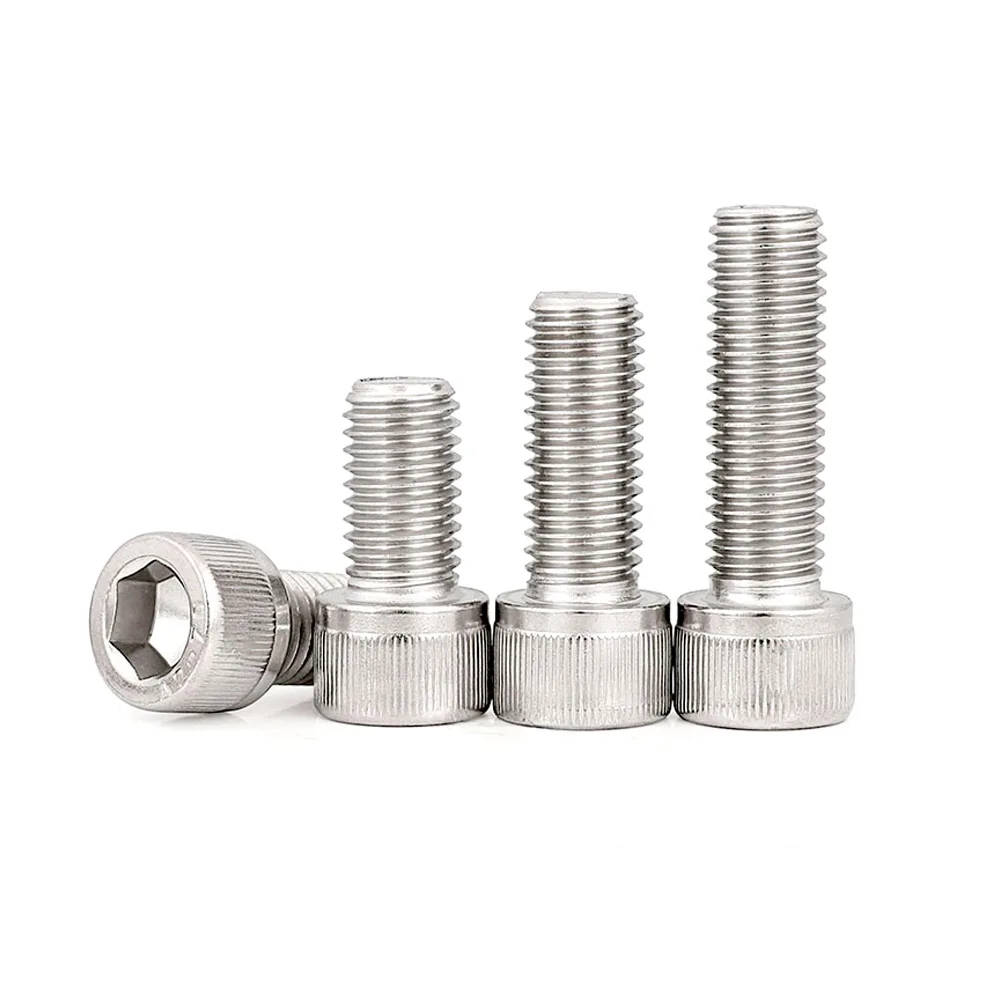 2/50pcs Metric Thread DIN912 M1.6 M2 M2.5 M3 M4 M5 M6 M8 M10 304 A2 Stainless Steel Allen Hexagon Hex Socket Cap Head Screw Bolt