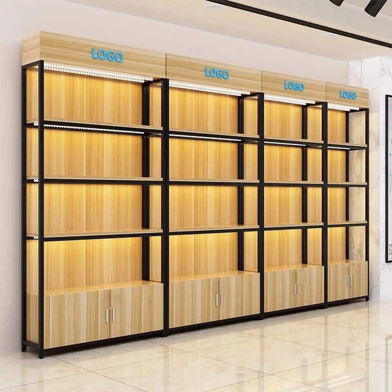 Customized. Product Shelf Display Shelf with Fence Supermarket Container Shelf Showcase Multi-Layer Maternal and Child Cosmetics