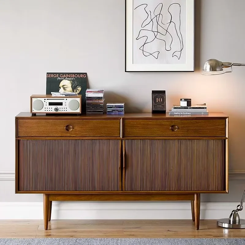 Brown Rustic Living Room Cabinets Drawers Small Retro House Modern Living Room Cabinets Solid Wood Muebles Para Hogar Furniture