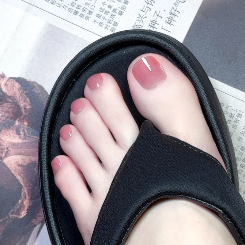 Autocollant UV pour ongles de deuxième génération, 34 pointes, colle cristal, papier doux polyvalent, Gel ferme imperméable, Semi-cuit pour les orteils