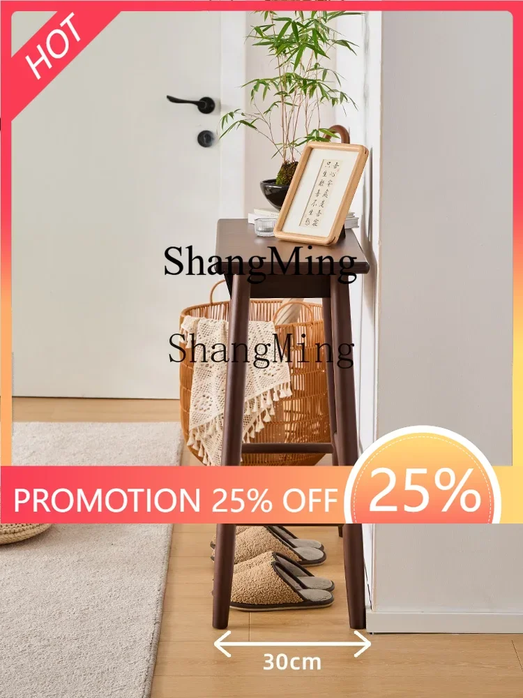 

FG good-looking Chinese-style entrance table The entrance door is facing the entrance table Modern simple strip case Living room