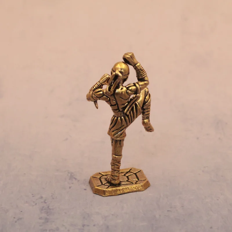 Brass Supreme Fist Blind Monk Li Qing Retro Old Object Creative Desktop Decoration Tea Pet Craft