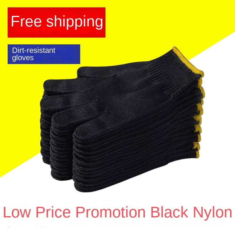 Black Labor Protection/Gardening/Fitness/Sports/Cycling Gloves - Cheap & Disposable! Use Multiple Times, Discard Directly - No