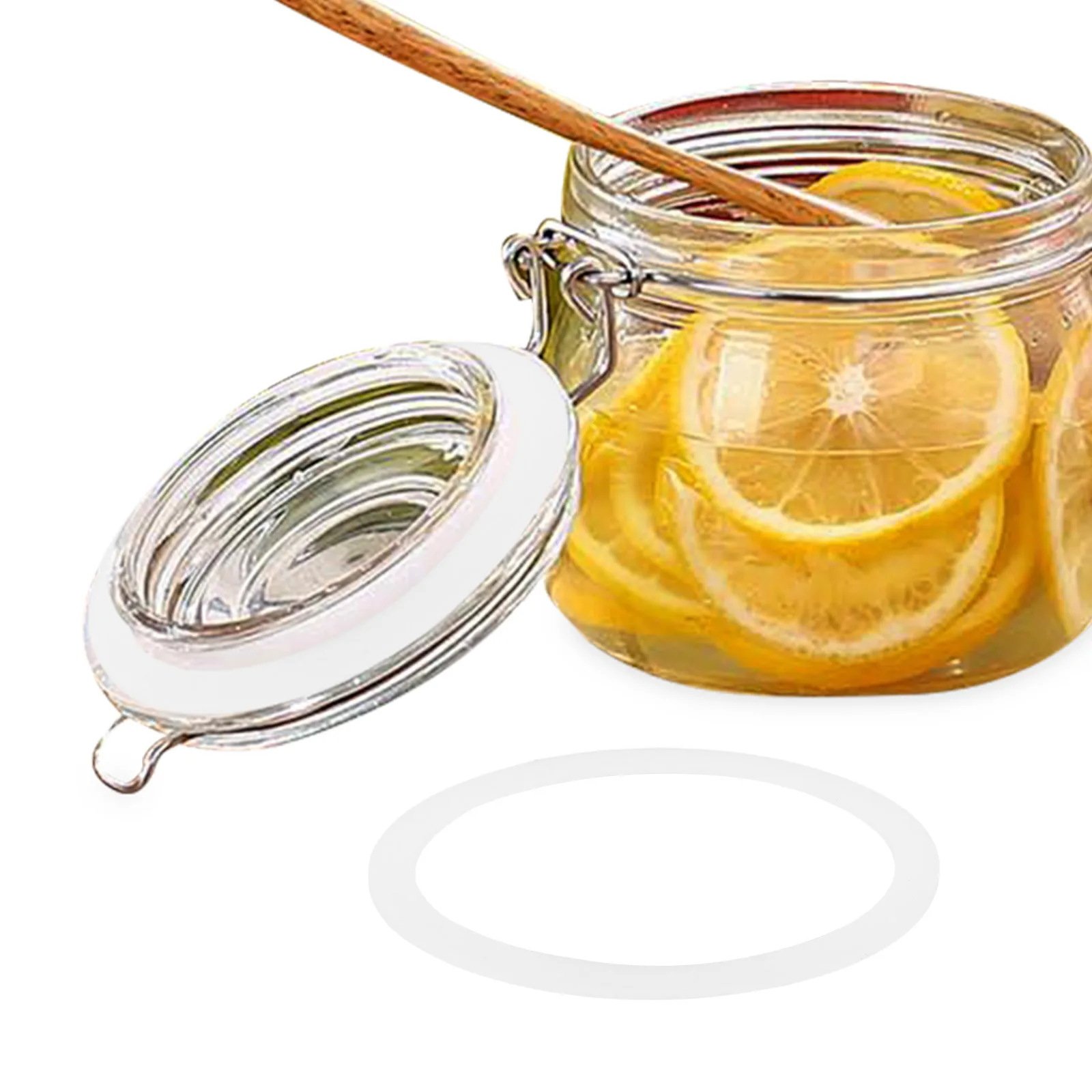 

20Pcs Leakproof Silicone Sealing Rings for Mason Jars Replacement Gaskets Airtight Jar Seals Silicone Seals for Glass Jars