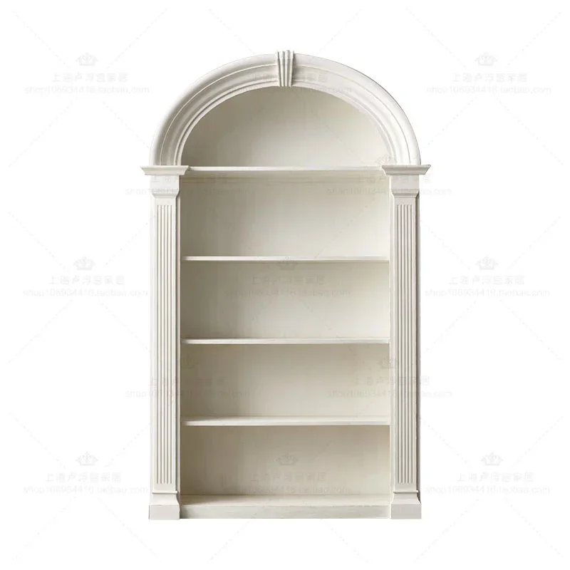 

Rural Solid Wood Half Round Arched Bookcase