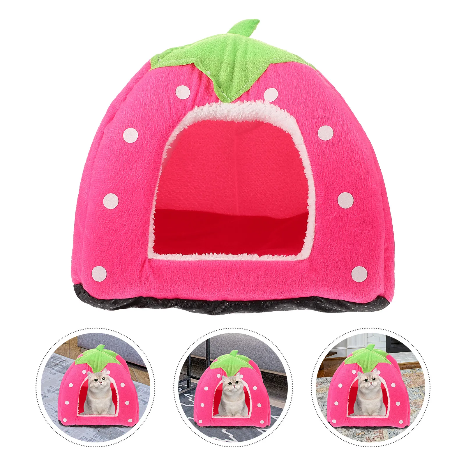 

Pet Bed Hideaway Cave for Dogs Enclosed Beds Cat Small Detachable Indoor Warm Tent