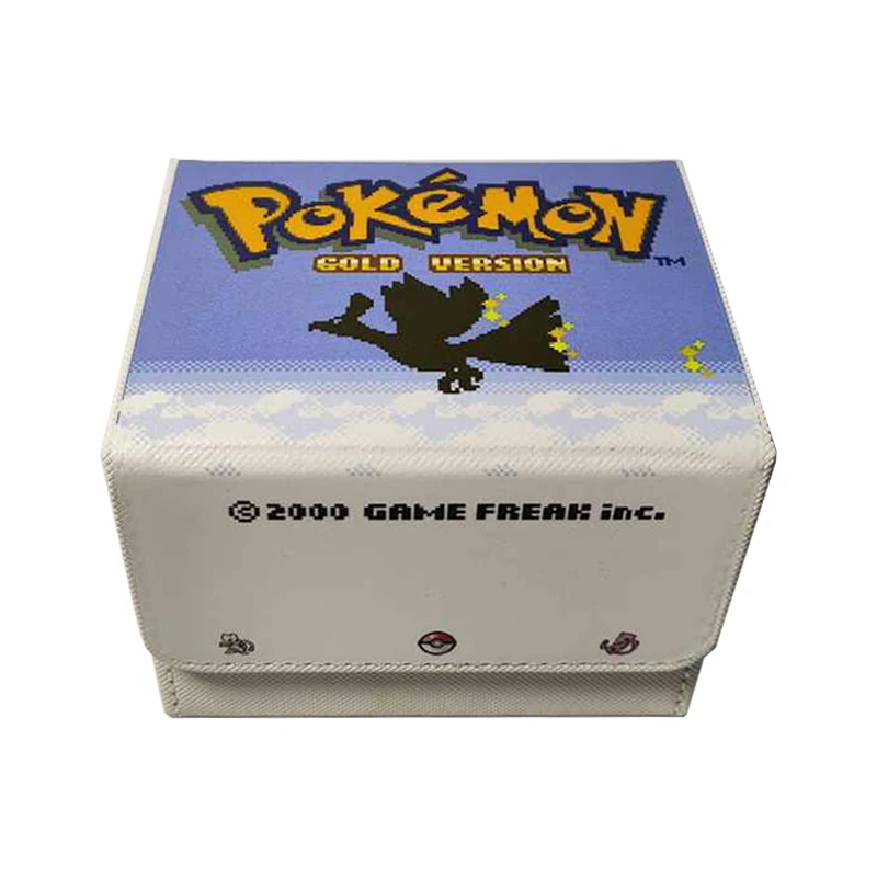 Ptcg Charmander Squirtle Card Storage Box Opcg Ws Ygo Ptcg Leather Magnetic Suction Card Storage Box Anime Cards Gift Toys