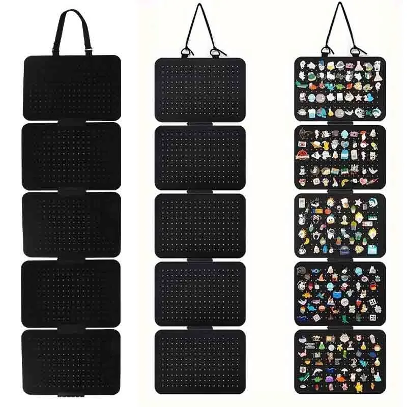 Hanging Enamel Lapel Pin Display Panels Felt Badge Button Brooch Storage Holder Jewelry Necklace Display Stand Earring Organizer