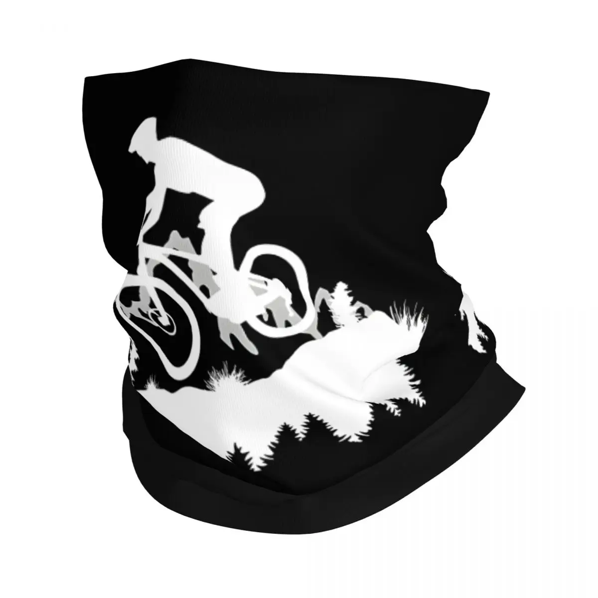 Mountain Biker Bandana Neck White Scarf Multi-use Headwear Fishing Unisex Adult Winter