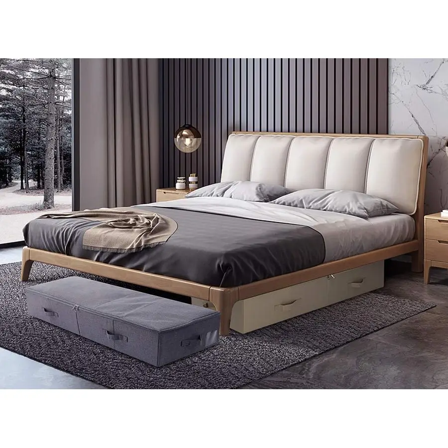 Pack de 2, conteneurs organisateurs de rangement pliables ultra-longs 39,4 x 16,9 x 7, lavables sous le lit pour vêtements, chaussures, idée de literie