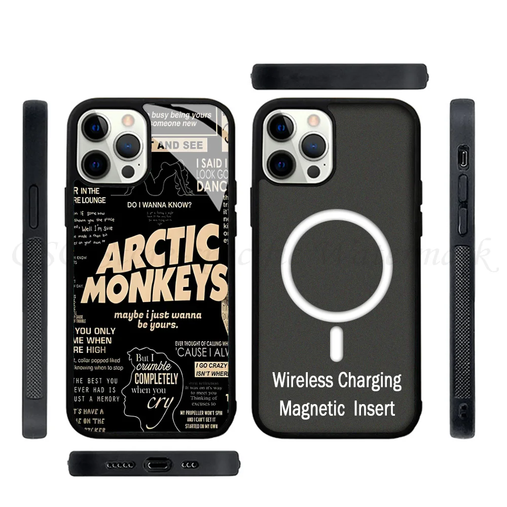 A-arctic Monkeys fundas de teléfono para IPhone 15 14 13 Pro Max 11 12 Mini Alex Mirror TPU Shell