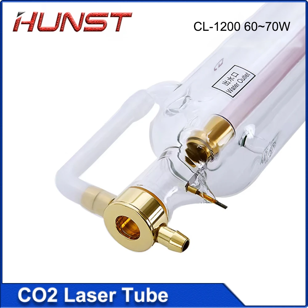 HUNST EFR CL-1200 60-70 Вт CO2-лазерная трубка диаметром 55 мм, длина 1200 мм, подходит для станка лазерной гравировки и резки