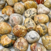 5PCS 10-30mm Crazy Agate Tumbled Stones,Jewelry Making And Decorative Stone,Family And Friends Gift,Home Decor,Courtyard Decor