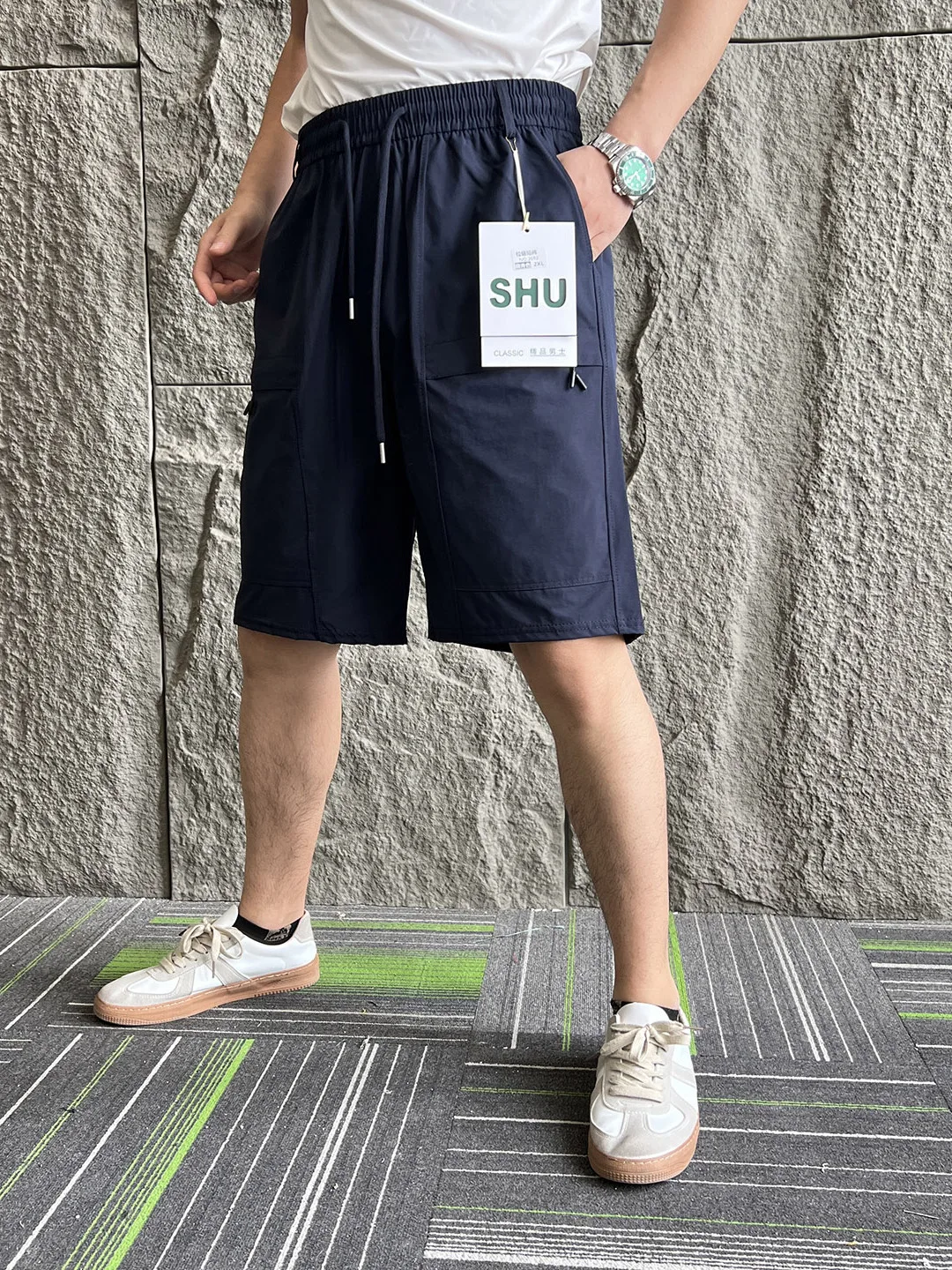 

Lightweight Quick-Dry Breathable 3D Tailored Summer Men's Outdoor Casual Sports Shorts Fashionable Polyester Fiber 100%