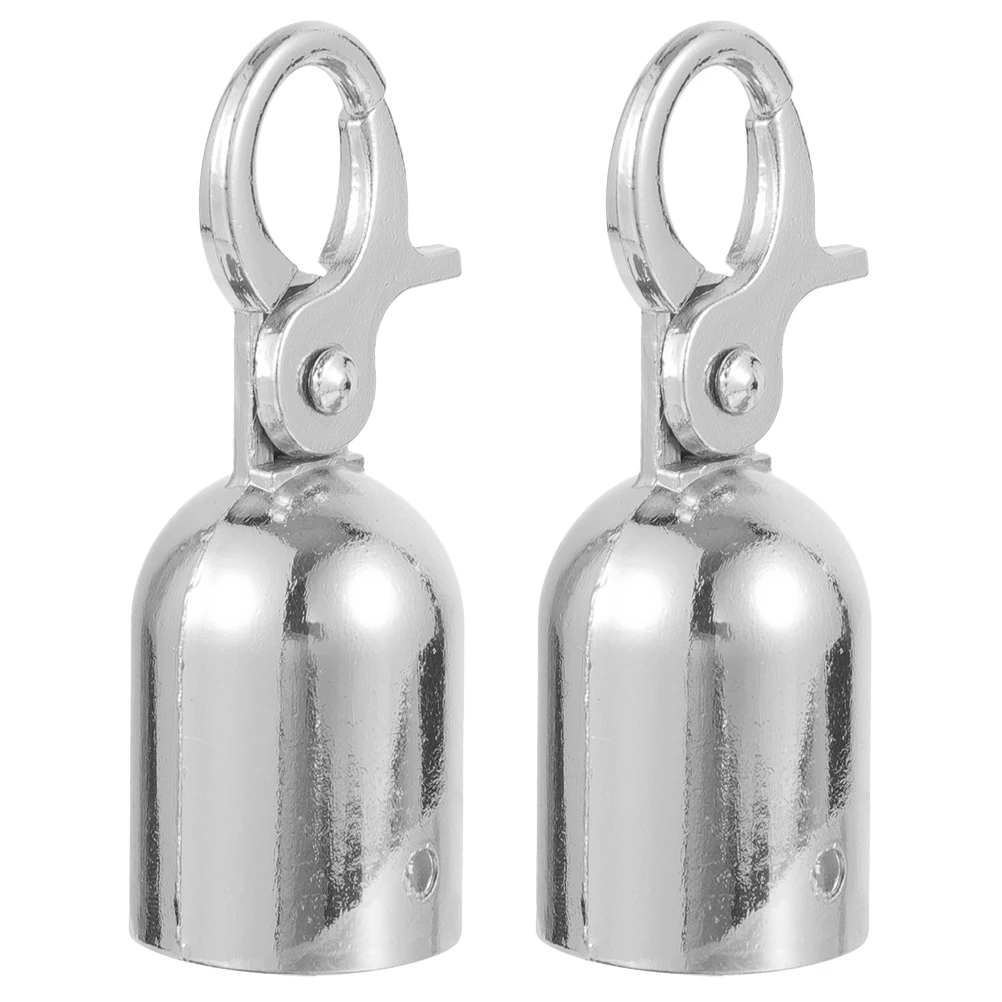 

1 set Rope Stainless Steel Guardrail Hook Metal Cap Cord Rope End Snap Fence Crowd Long Cord Ends Metal Accessories