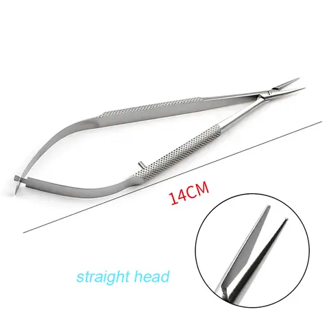 1 पीस नेत्र विज्ञान सूक्ष्म उपकरण गोल हैंडल 12.5 सेमी सुई धारक हाथ धारक कॉस्मेटिक प्लास्टिक सुई पलक उपकरण 10 best sales नेत्र विज्ञान - №9