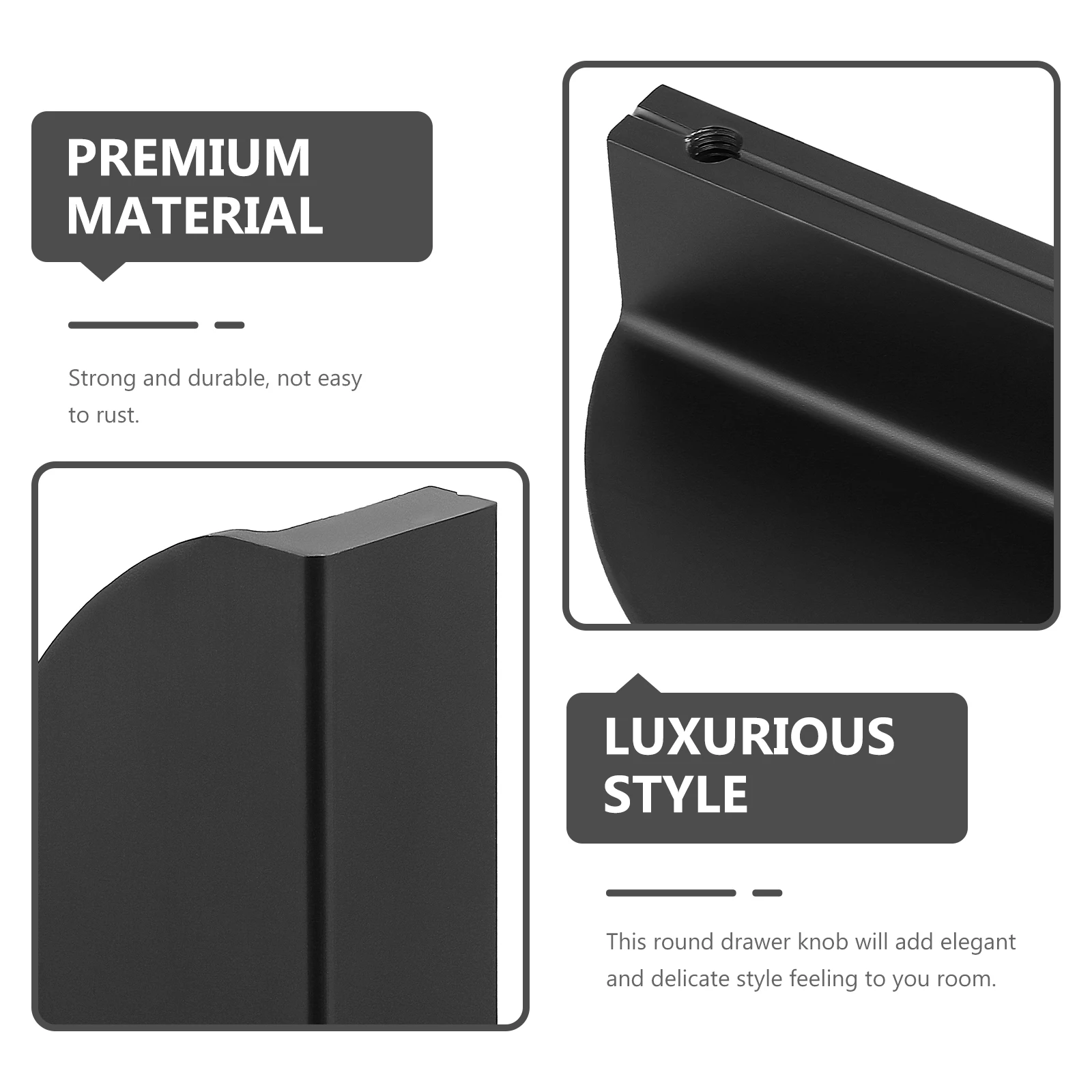 

4pcs Half Circle Drawer Knobs Cabinet H les Vintage Door Pulls Furniture Hardware Semicircle Wardrobe Cupboard Kitchen