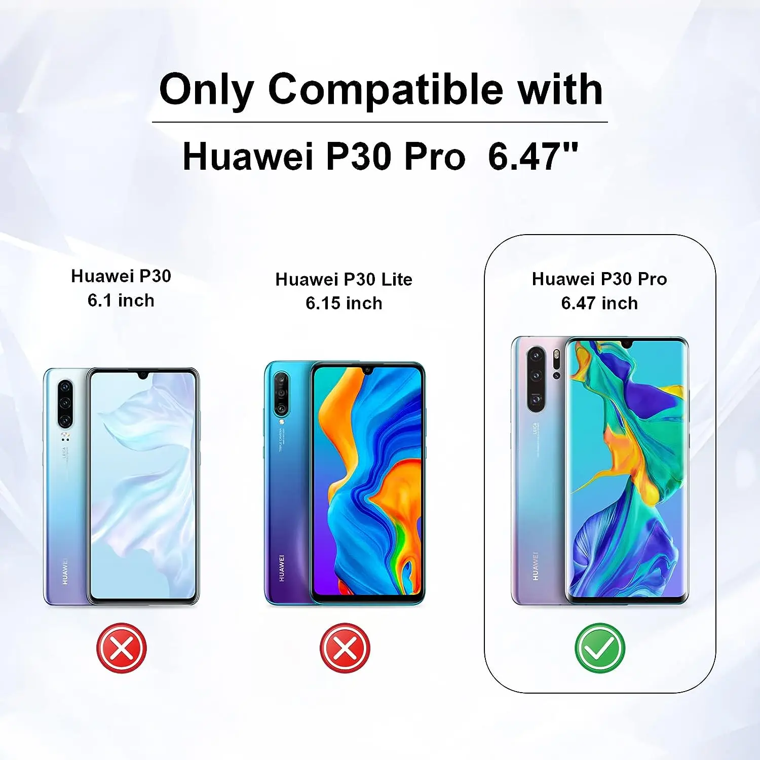 For Huawei P30 Pro Tempered Glass Screen Protector Glass Film