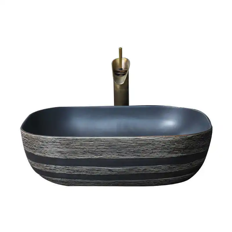

On-stage basin, bathroom, art basin, rectangular washbasin, household balcony, washbasin, washbasin.