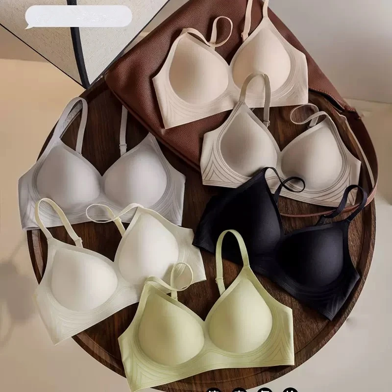 Breathable Soft Support Seamless Underwear for Women with Small Chest Gathered To Show Big Fixed Thin Anti-sagging Bra Sexy