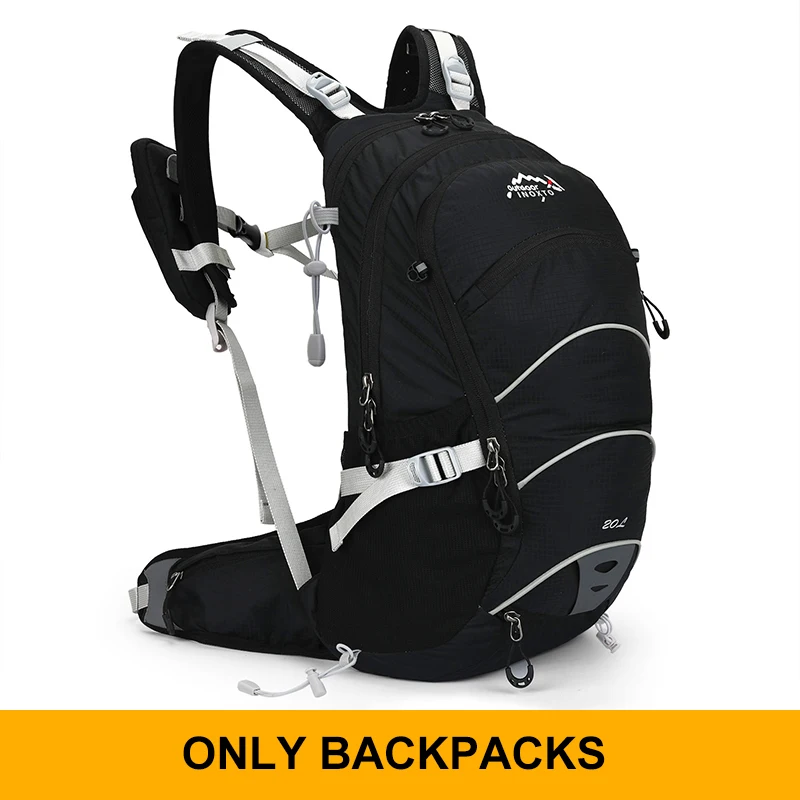 NONE Bergsteigen 20-Liter-Trinkrucksack für Herren, Sportweste, wasserdicht, Camping, Wanderrucksack mit Regenschutz 7