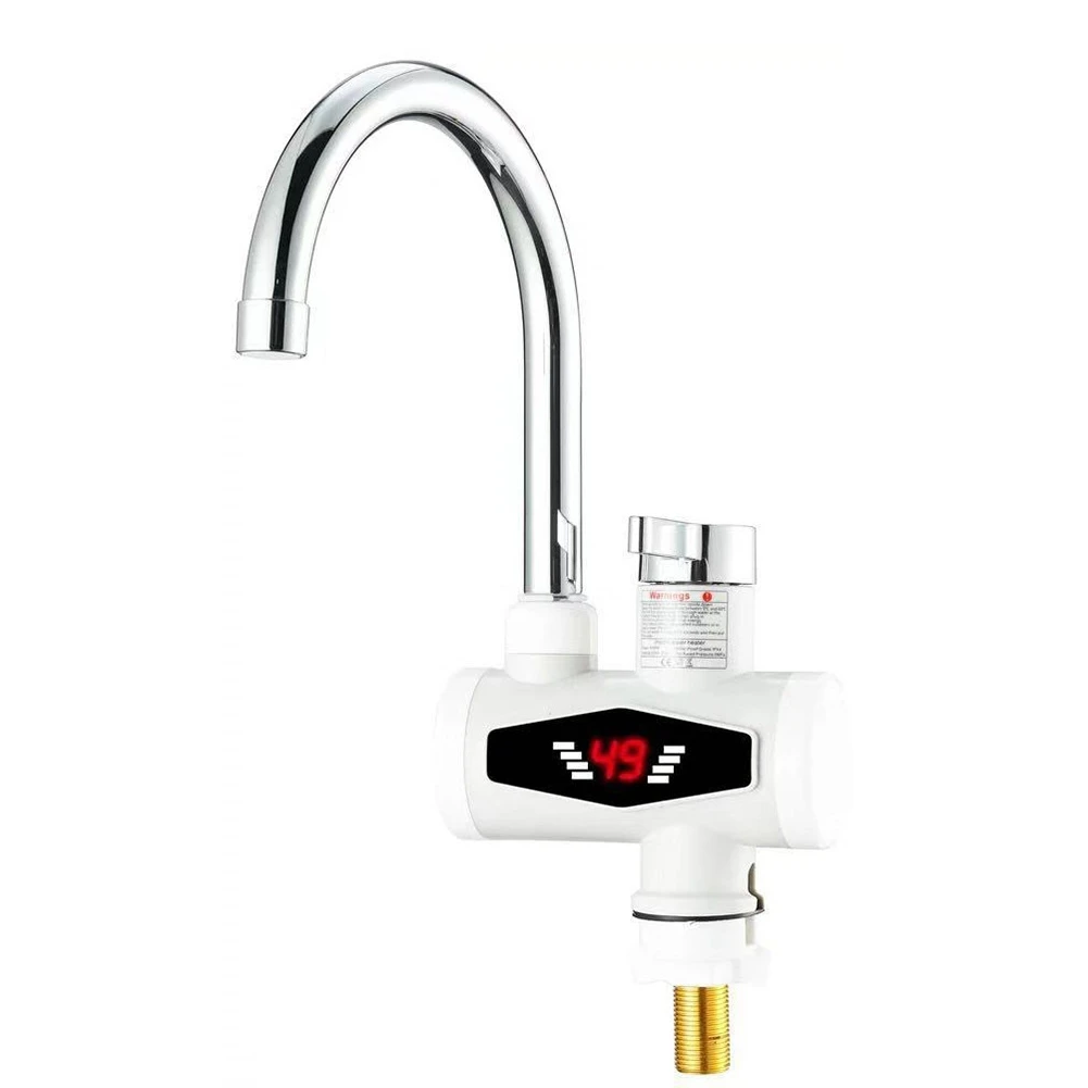 3000W Newest Water Heater Water Heater Tankless Instantaneous Faucet Tap Hot Water LED Digital EU Plug