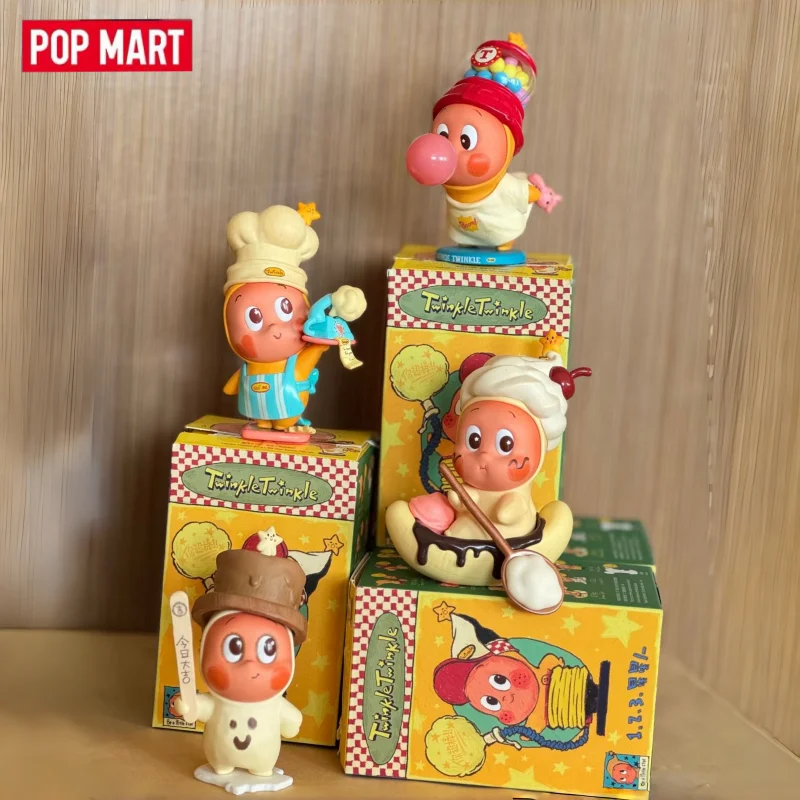 POPMART genuino 123 Twinkle serie caja ciega figura de Anime Linda muñeca adornos de escritorio caja misteriosa juguete para regalo de moda