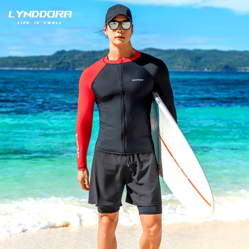 SAILBEE Mens UV Protect Surfing Rash Guard Short Sleeved Swimsuit Rashguard Surf Shirt M0144