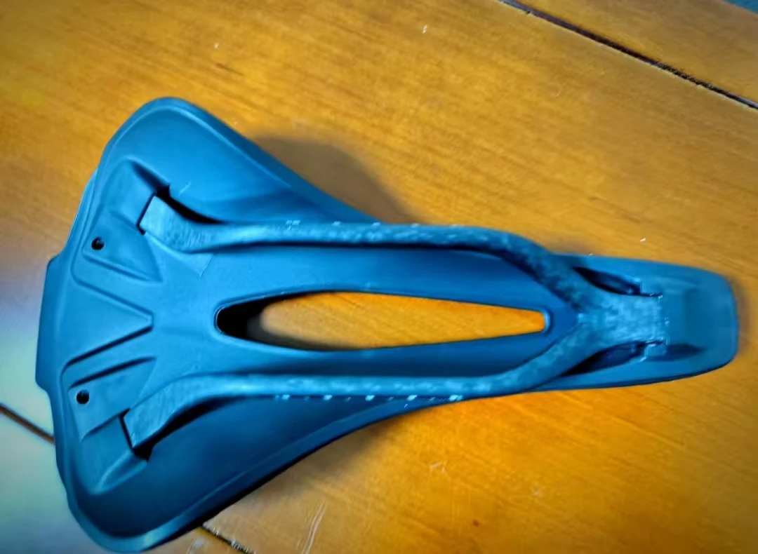 3D Printed Carbon Fiber Bike Saddle, UltraLight Waterproof, Breathable Gel Comfort for Road Bicycles, Cycling Seat Cushion view 3
