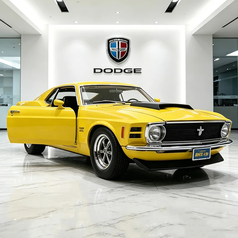 NUEVO Ford Mustang BOSS 429 1970 a Escala 1/24, Coche de Aleación Fundida a Presión, Modelo de Coche en Miniatura para Colección o Regalo