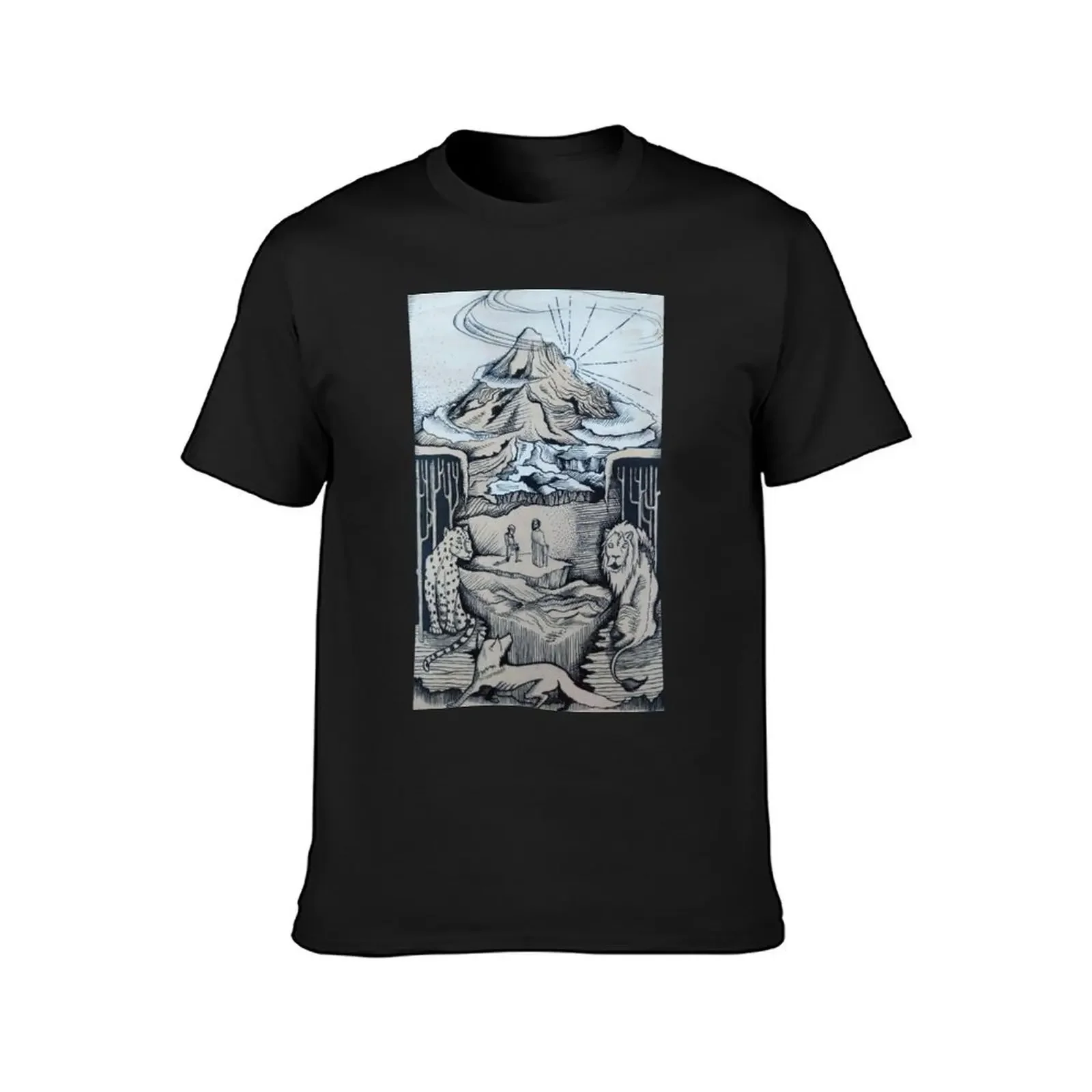 In The Middle of The Journey of Our Life, I Came to My Senses in a Dark Forest T-Shirt anime t shirts heavyweights men tshirt