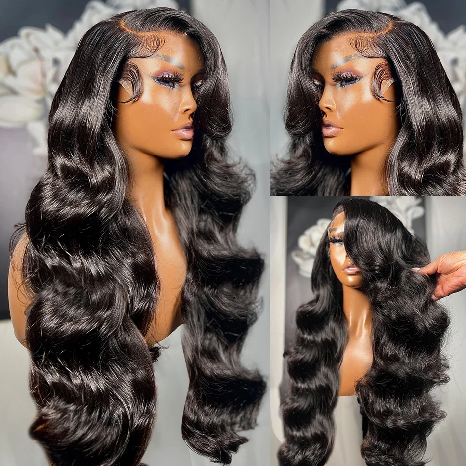 30 36 Inch 13x6 Body Wave Lace Frontal Human Hair Wig Brazilian HD Transparent Lace Frontal Human Hair Wig For Women