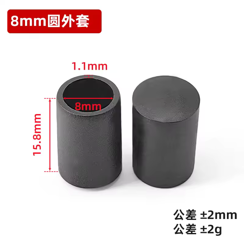 4pcs 6/8/10/12/14/16/19/20-120mm Round Black PVC Soft Rubber Pipe Sleeve Tube Cap Table Chair Foot Non-slip Pad Protective Cover - Image 19