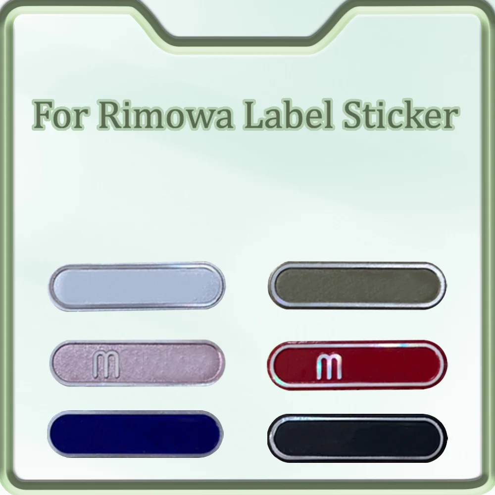 Suitable For Rimowa Label Sticker Luggage Accessories Label Replacement Rolling Suitcase Multi-color Delicate Label Sticker