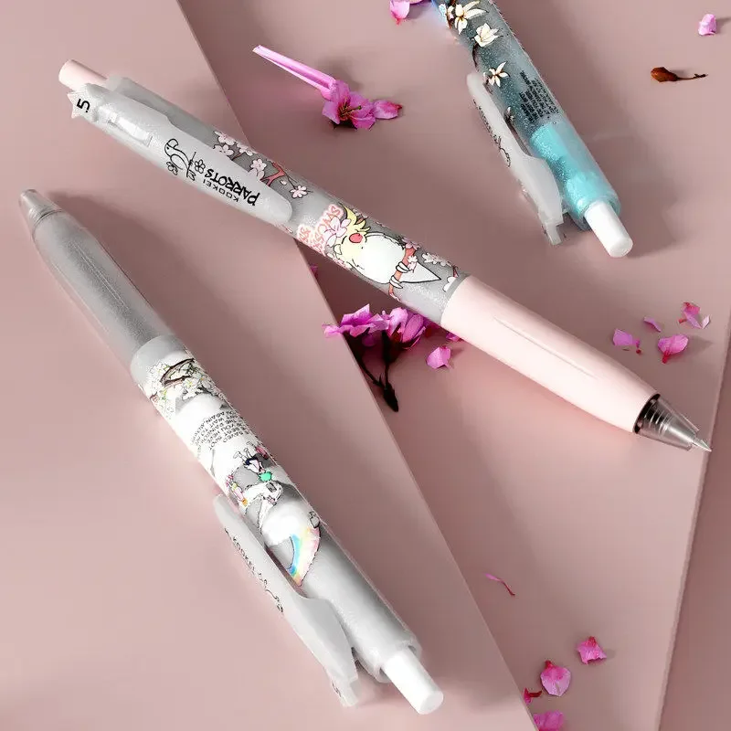 KOOKEI 0,5mm Gelstift Vintage Sakura/Wolke/Schnee Ästhetisches Glitzer-Gehäuse Schnelltrocknende Schwarze Tinte Nachfüllbar für Tägliche Notizen/Journaling – Detail 5
