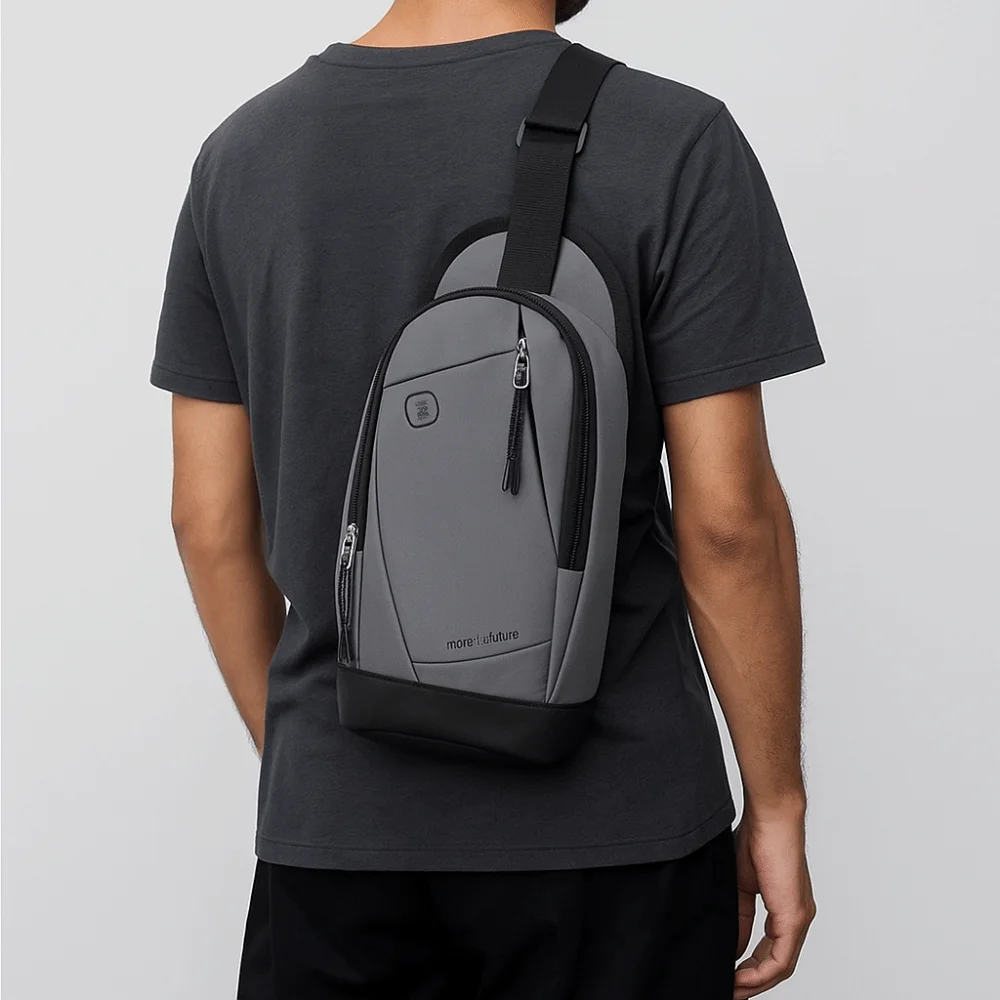 

Casual Men's Chest Bag Multifunctional Commuting Crossbody Shoulder Bag Large Capacity Lightweight Single Shoulder Bag Travel