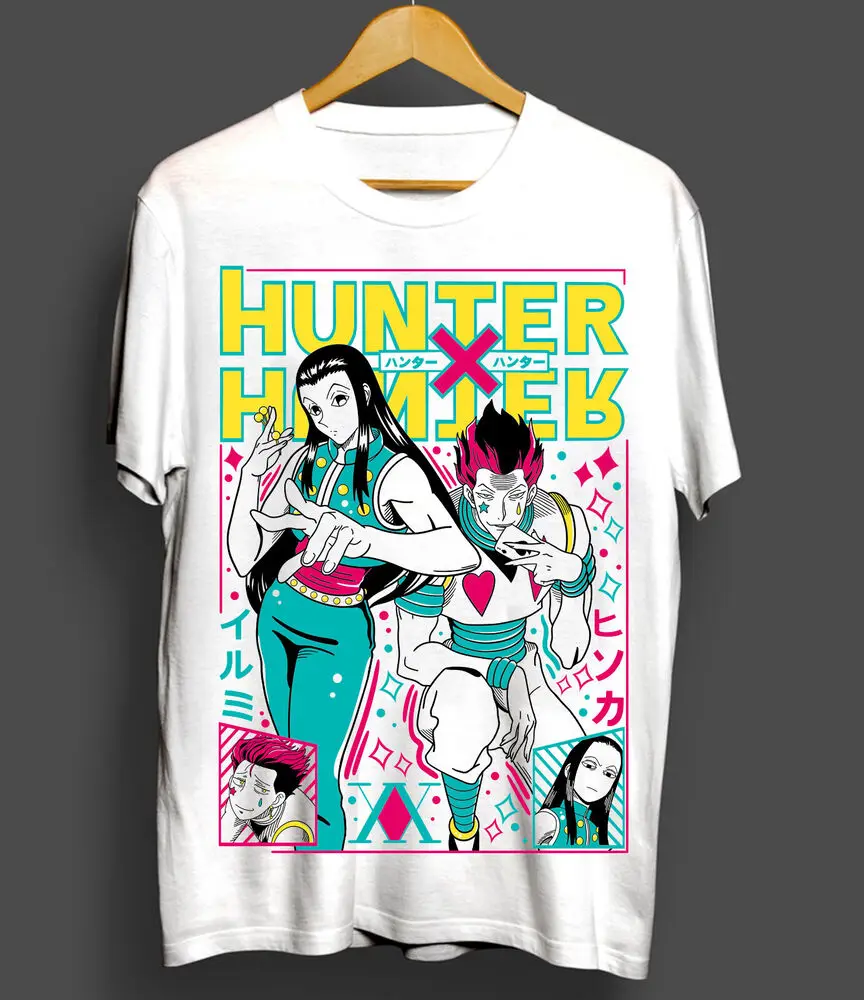 Hisoka T-shirt Gon Killua Neferpitou Hunter x Hunter Anime Manga Shirt All Size