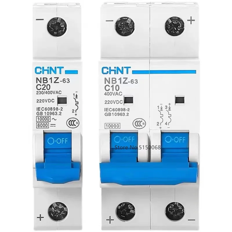 CHINT NB1Z-63 DC220V Circuit Breaker MCB Solar Energy Photovoltaic Household Air Switch