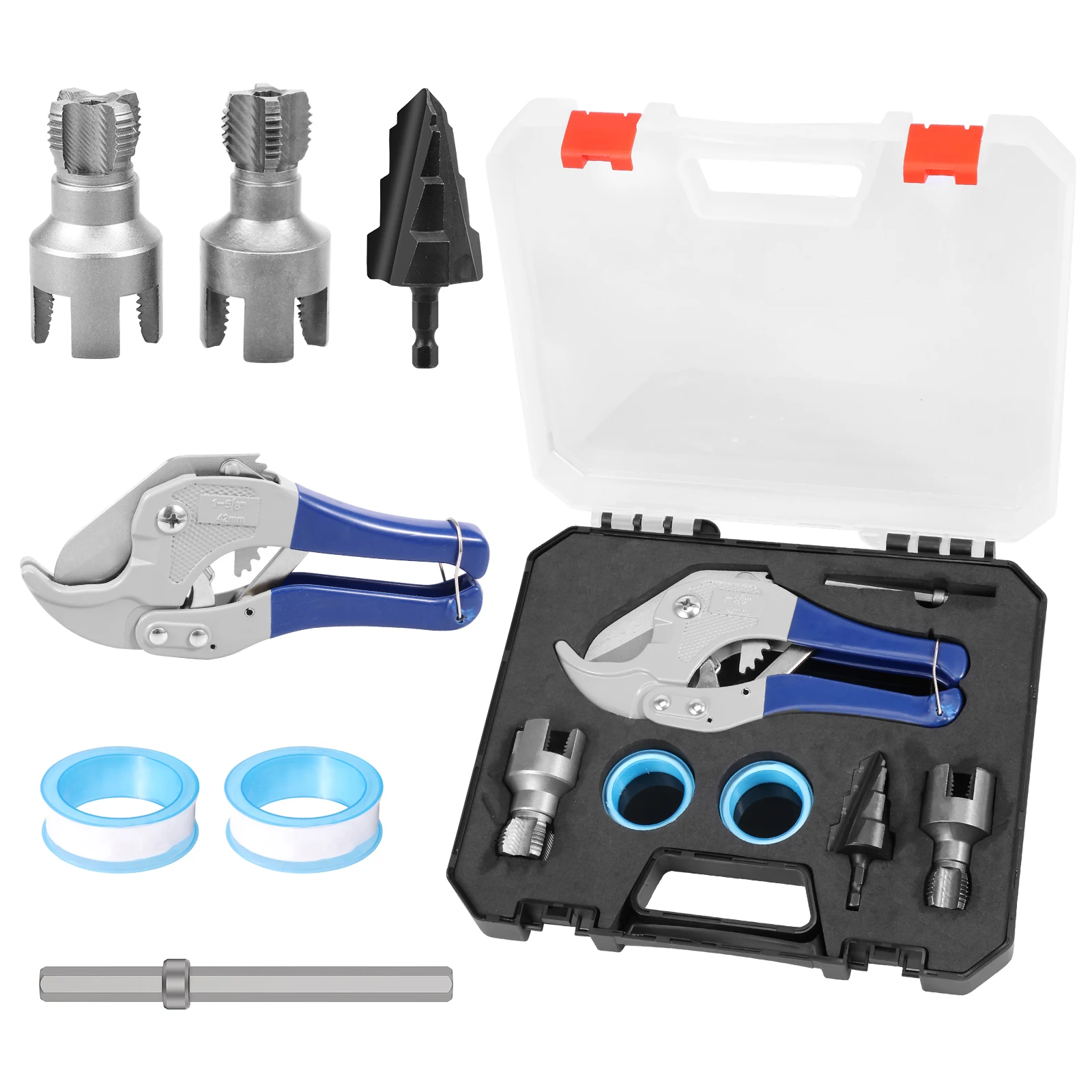 

Набор инструментов для ремонта труб, универсальный высокоэффективный инструмент для восстановления водопроводных труб для обслуживания сантехников, набор инструментов для ремонта труб