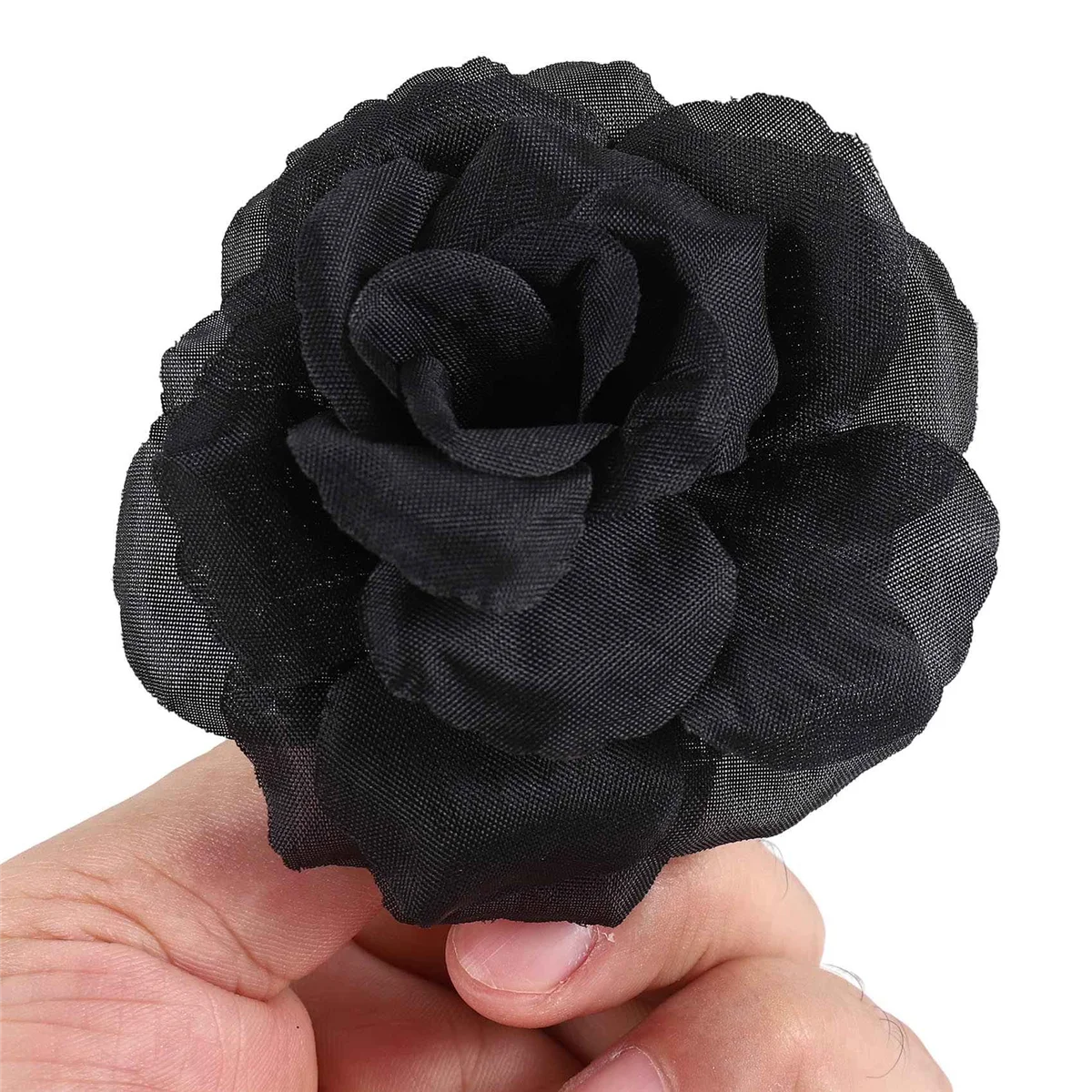 B13C 20 قطعة الورد الأسود زهرة الحرير الاصطناعي حفل زفاف منزل مكتب حديقة ديكور DIY بها بنفسك