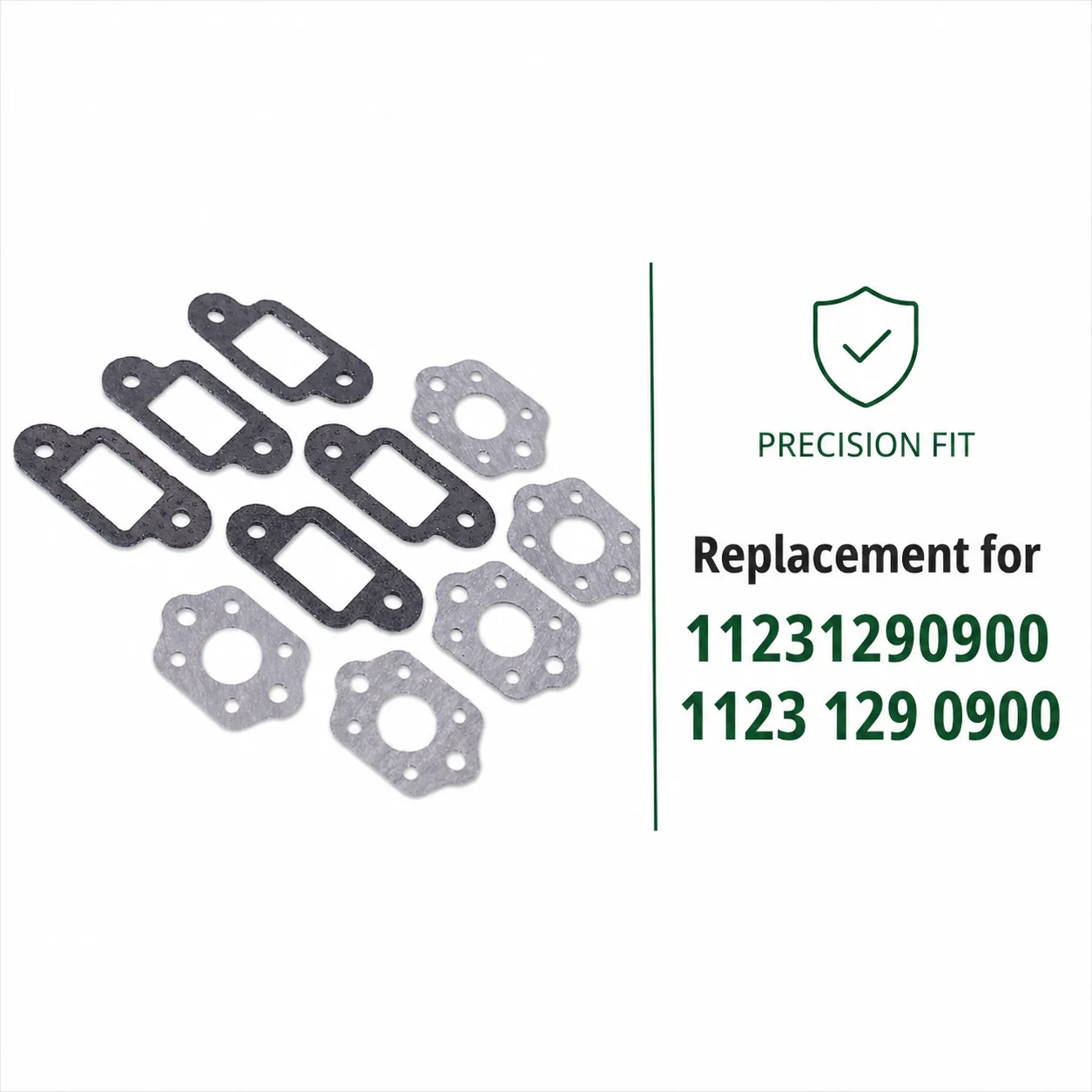 10Pcs Carburetor Gasket Muffler Gasket Kit For Stihl 021 023 025 MS210 MS230 MS250 Chainsaw Replaces 11231290900 1123 129 0900